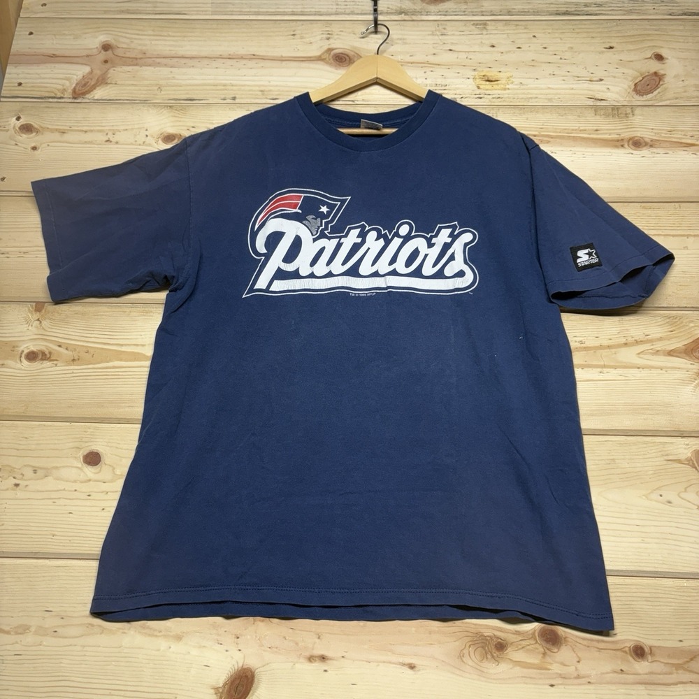 Vtg New England patriots t shirt X Large 90s NFL Coates single stitch 95 Starter